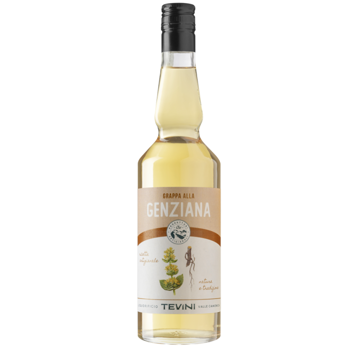 GRAPPA ALLA GENZIANA  ARTIGIANALE TEVINI