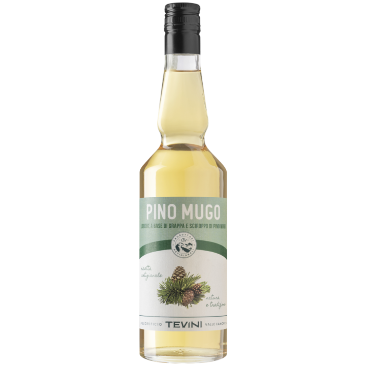 PINO MUGO LIQUORE A BASE GRAPPA ARTIGIANALE TEVINI